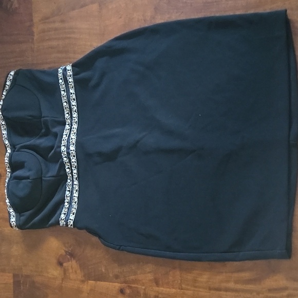 NWOT Frederick's of Hollywood Black Strapless Embellished Mini Dress Size 7/8 - Picture 6 of 10
